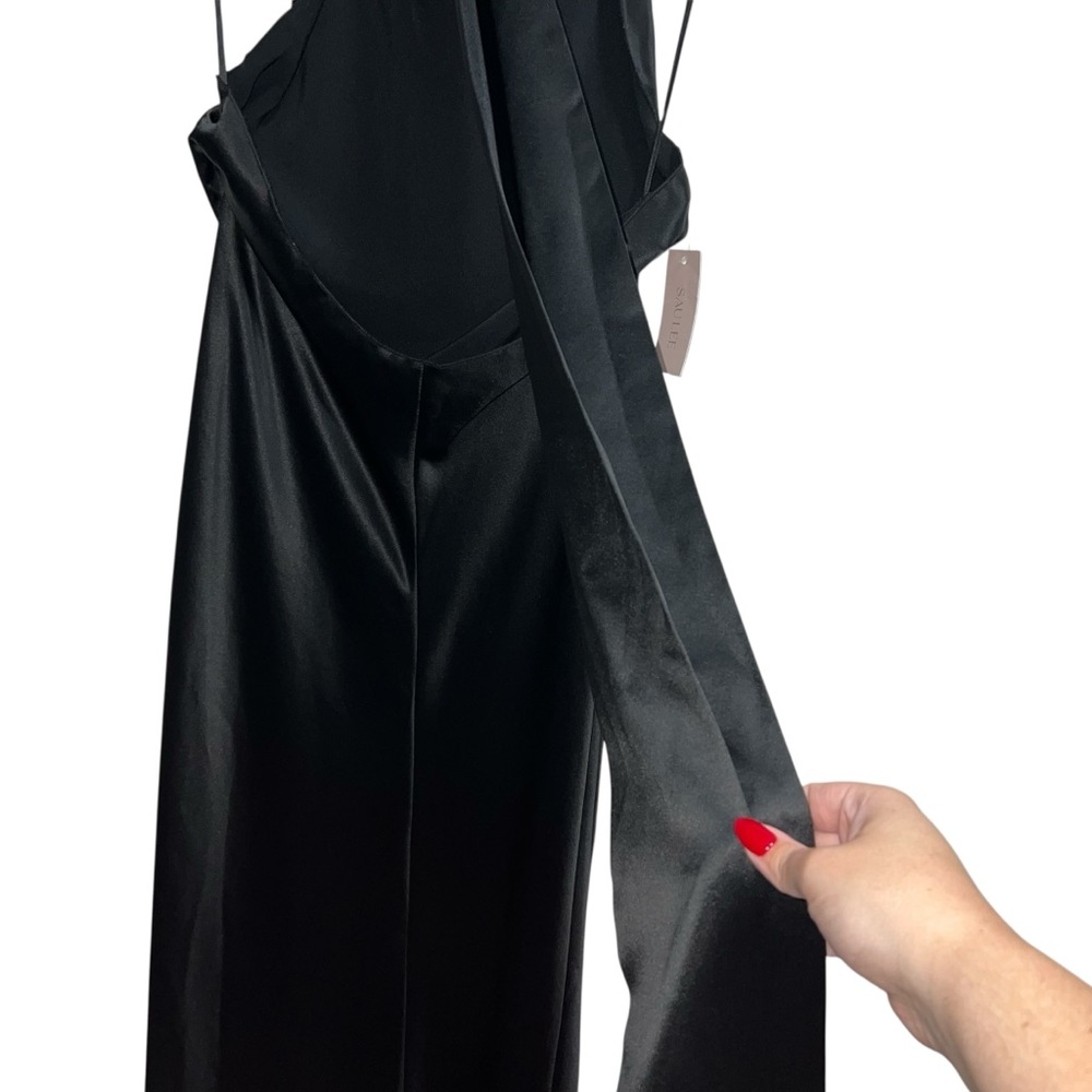 NEW NWT Sau Lee X Revolve Penelope Maxi Gown In Black - Picture 9 of 13